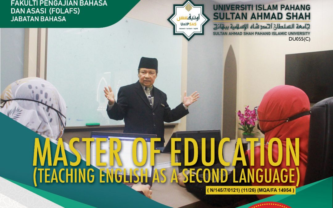 MASTER OF EDUCATION TEACHING ENGLISH AS A SECOND LANGUAGE (N/145/7/0121) (11/26) (FA14954)