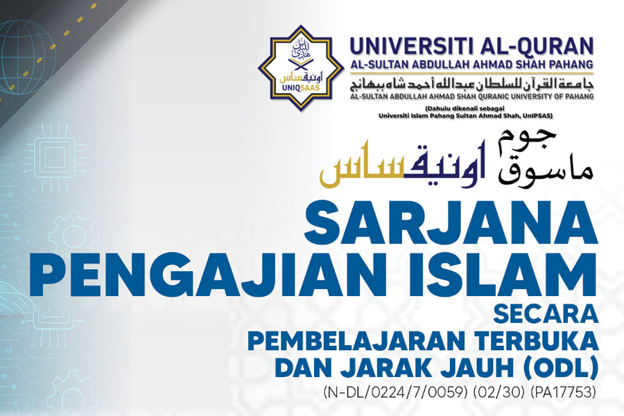 SARJANA PENGAJIAN ISLAM (SECARA ODL)                     (N-DL/0224/7/0059) (02/30) (PA17753)